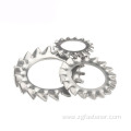 Stainless steel Serrated Lock Washers External Teeth